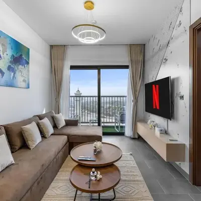 Stylish 1BR Retreat in Sobha Crest with Balcony