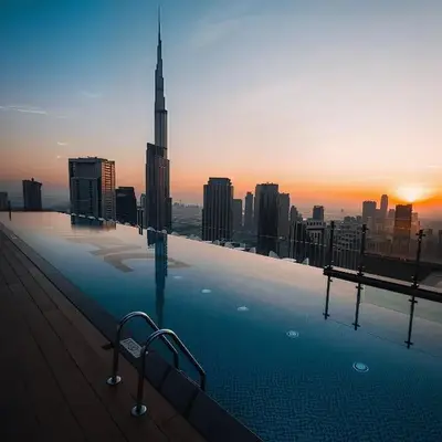 Paramount Hotel Midtown 2BR Apartment With Burj Khalifa View
