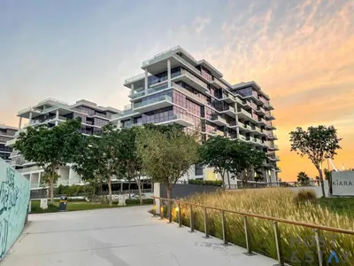 a rendering of a large apartment building at Cozy Studio in Orchid - Damac Hills Dubai in Dubai
