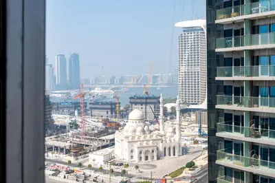 a view of a city from a building at GuestReady - Spectacular Marina Views | High Floor in Dubai