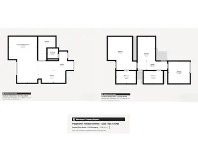 a floor plan of a house at Vacationer l Luxury Comfort 2 Bed Villa with Garden & Garage I Motor City in Dubai