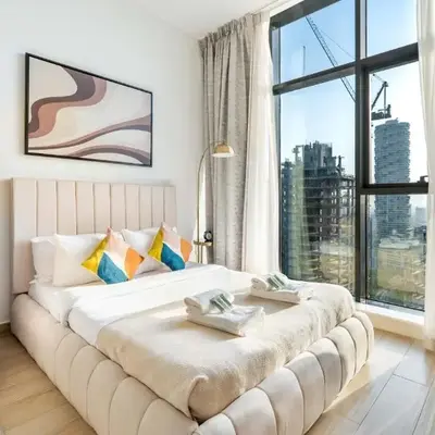 Bright Studio in JVC with Gym & Pool Access