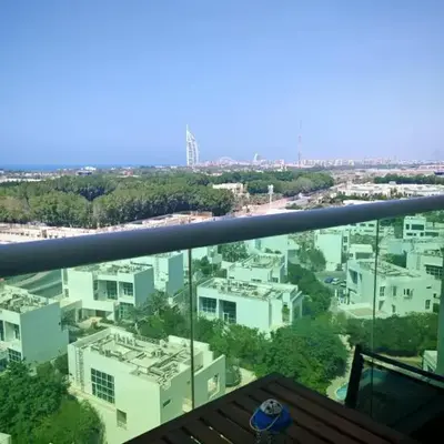 Fully Furnished Studio Hilliana Tower Sea View and Burj View