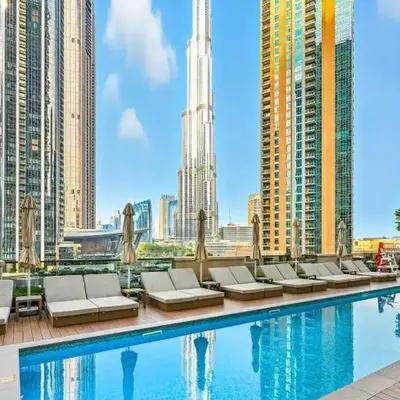 28th Floor Apartment Next to Burj And Mall Sleeps 7