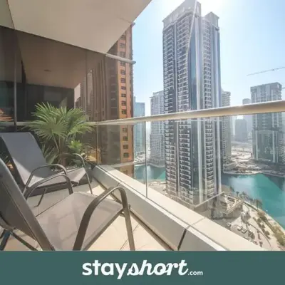 StayShort - Sophisticated unit in JLT Sleeps 6 with Lake Views