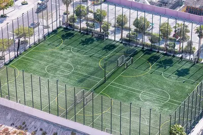 an overhead view of a tennis court in a building at New LUX 1 BDR apartment in Downtown Dubai in Dubai