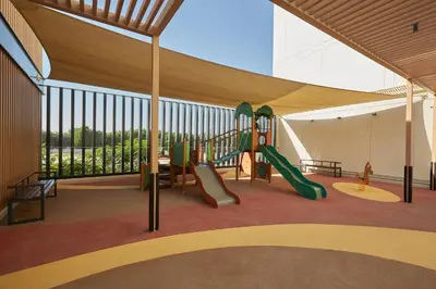 a rendering of a playground with a slide at Casa Haven Retreat in Dubai