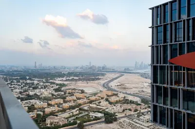 a view of a city from a tall building at GuestReady - 1BR Near Dubai Mall | Downtown Stay in Dubai