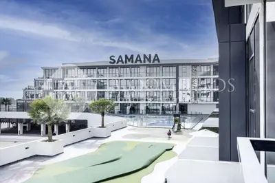 an artist rendering of the planned santa ana hotel at Bloomfields Classic 2Br With Private Pool Samana in Dubai