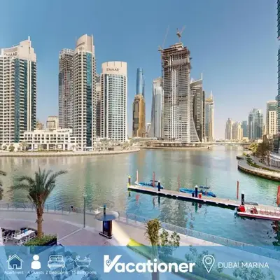 Vacationer l Lux 2 Bedroom Apartment with Marina & Skyline View Prime Location