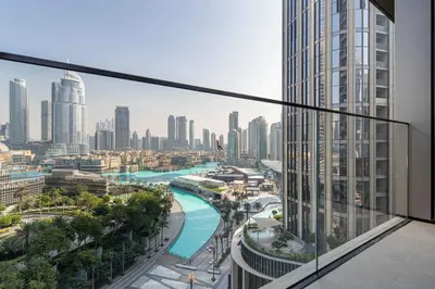 a view of a city from a building at Frank Porter - Address Residences Dubai Opera Tower 1 in Dubai