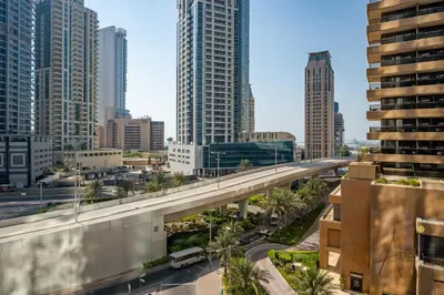 a view of a city with tall buildings at Luxe Desiged Stu Dubai Marina Dream LIV Marina in Dubai