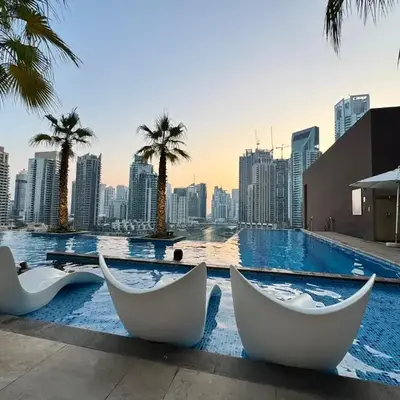 Free Infiniti Pool and Jacuzzi - Marina Gate Luxury Stay - Enjoy Dubai Marina Views