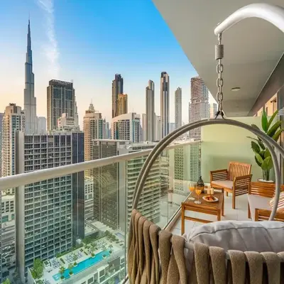 Charming & Cozy 1BR Burj Khalifa Skyline View