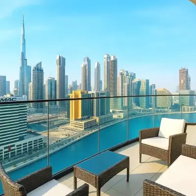Luxe studio Downtown Burj Khalifa Skyline view