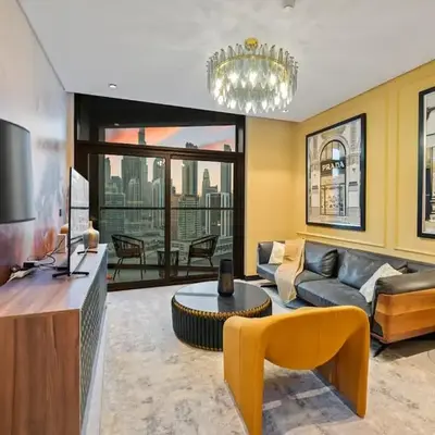 Luxury High Floor 1BHK Burj and Canal Views