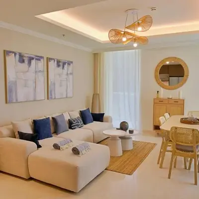 Luxury 2BR Private Beach Partial Sea View
