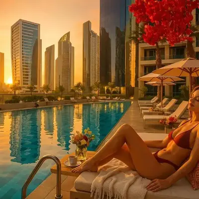 KeyRock Living - Modern 1BR at Zada Tower with Pool and Gym Facilities