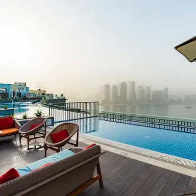 Stylish 1-BR Beachfront Apt on SEVEN PALM Dubai