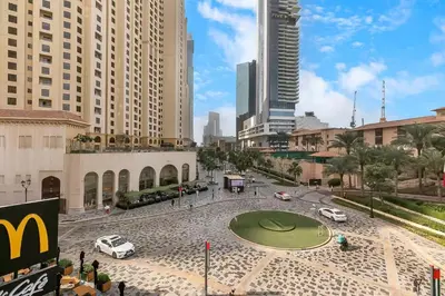 a view of a street in a city with buildings at Sadaf 2701 in Dubai