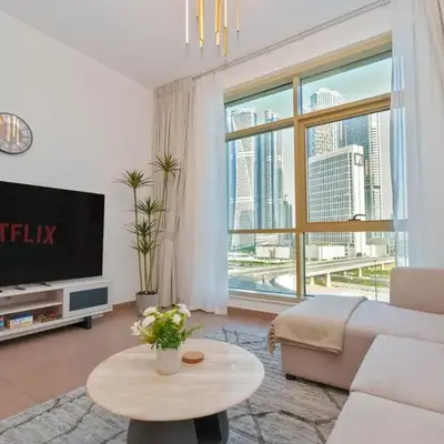 Luxe 1BR Hamilton Residency Business Bay with balcony