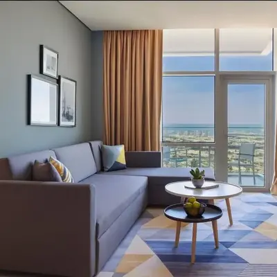 A luxurious 1 bedroom and living room