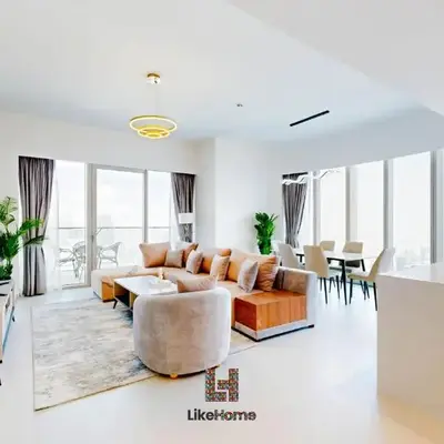Direct Burj Khalifa views Lux Sky Manson Like Home