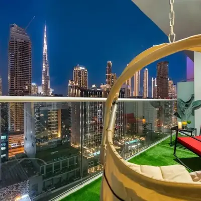 Stylish 1BR Burj Khalifa Fireworks View - Reva Residence