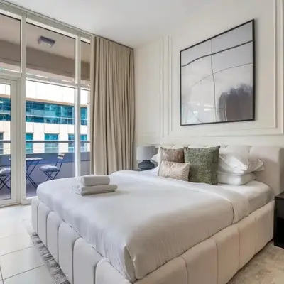 GuestReady | Studio | Partial Burj Khalifa View