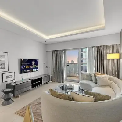 Burj Khalifa View - Luxurious 1BHK in Business Bay
