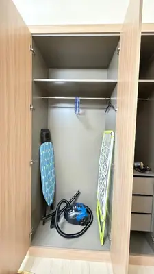 a closet with a hose and a vacuum at Luxury Studio with Pool Views in Dubai