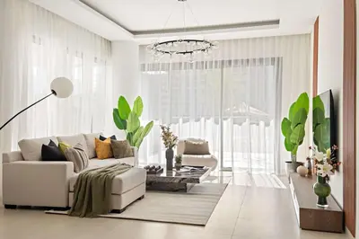 a living room with a couch and a table at Silkhaus Luxury New Tower in City Walk in Dubai