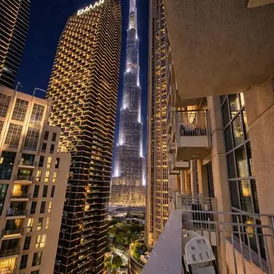 1BR with Burj Khalifa Modern Comfort