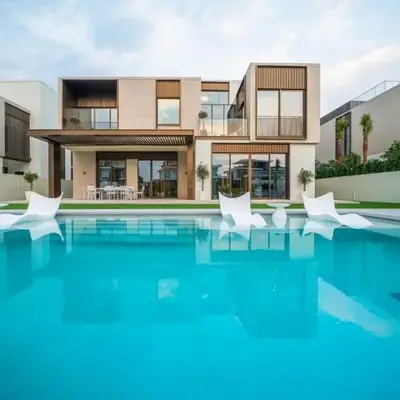 New Arabian Palm Hills 6BR & Maid & Private Pool
