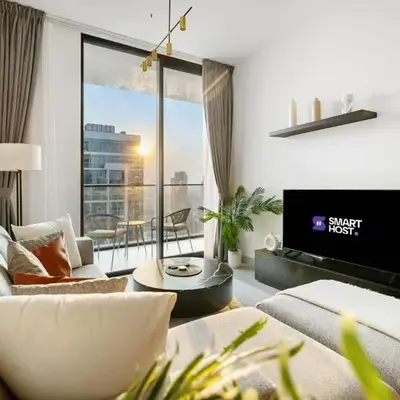 New! Lovely 1BR with Balcony & Pool in Binghatti Orchid