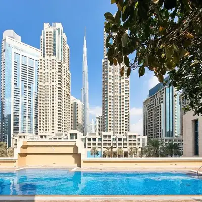 New 1BR Burj View Infinity Pool 5min Dubai mall