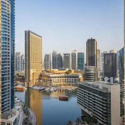 Bright Apartment with Large Balcony and Water View in JBR