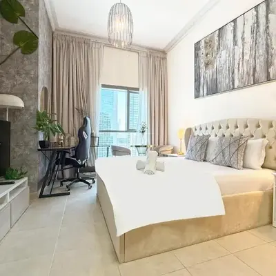 Studio in Dubai Marina near by Beach & Metro Z1409