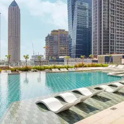 Luxurious view of the Business Bay canal