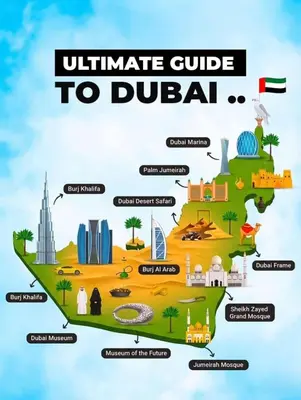 a map of the ultimate guide to dubai at The Sky in Dubai