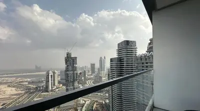 a view of a city from the top of a building at Prime Burj Vista Residences with Burj Khalifa View in Dubai