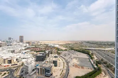 an aerial view of the city of dubai at GuestReady - Studio Suite l Community Jacuzzi in Dubai