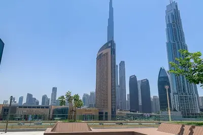 a view of a city skyline with tall buildings at Frank Porter - Downtown Views II in Dubai