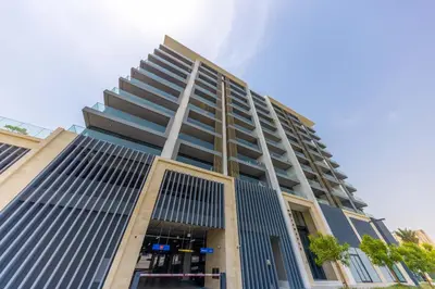 a tall building with a lot of windows at VayK - Extra-Large 2BR in Dubai Hills Close to Mall & Park in Dubai