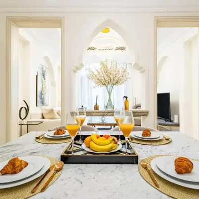 Deluxe Arabian-Inspired One Bedroom Stay in Souk Al Bahar Downtown Dubai