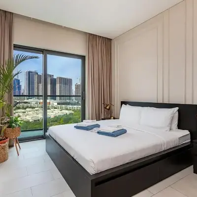 1B with Park and Burj Khalifa View
