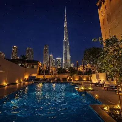 Luxury 2BR- Pool with Burj View- 5 Min to Dubai Mall