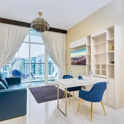 Burj Khalifa view cozy studio