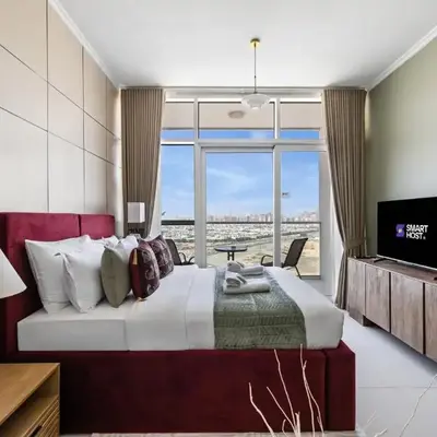 Stylish Studio with Balcony in Carson Tower