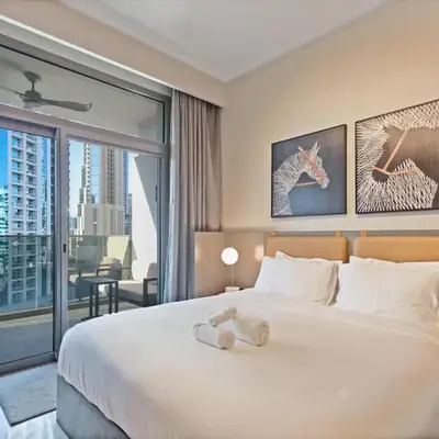 Chic Getaway with Downtown View